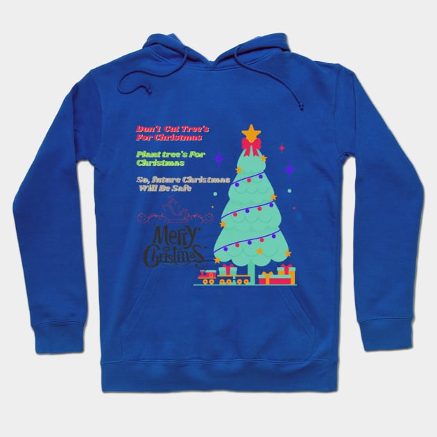 Merry Christmas Quote Hoodie by Christamas Clothing